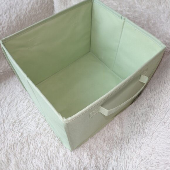 Set of 6 Babies R Use Folding Nursery Fabric Storage Cube with Handles - Sage - Picture 11 of 12